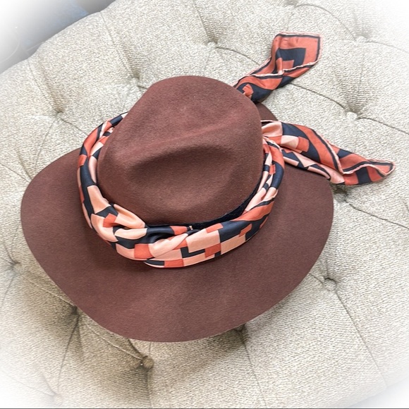 💕Brown Wool Floppy Hat Toucan Collection & Silk Scarf from Austria💕 - Picture 4 of 14